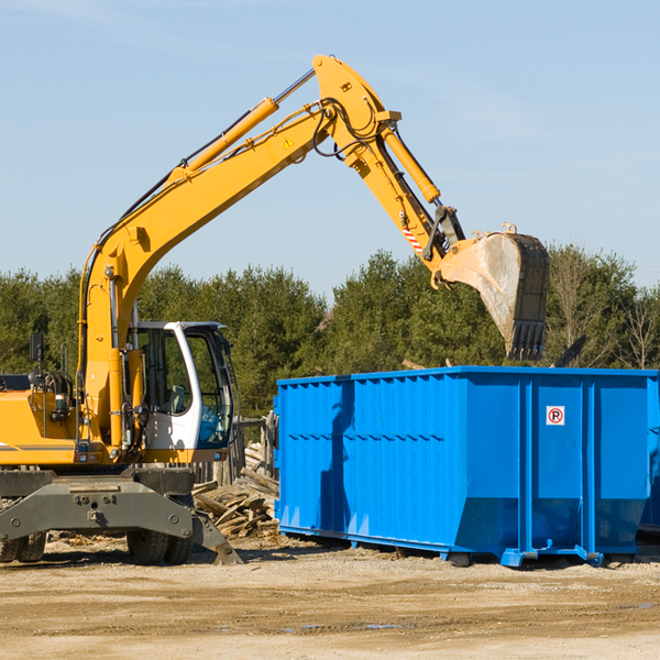 what size residential dumpster rentals are available in Houston